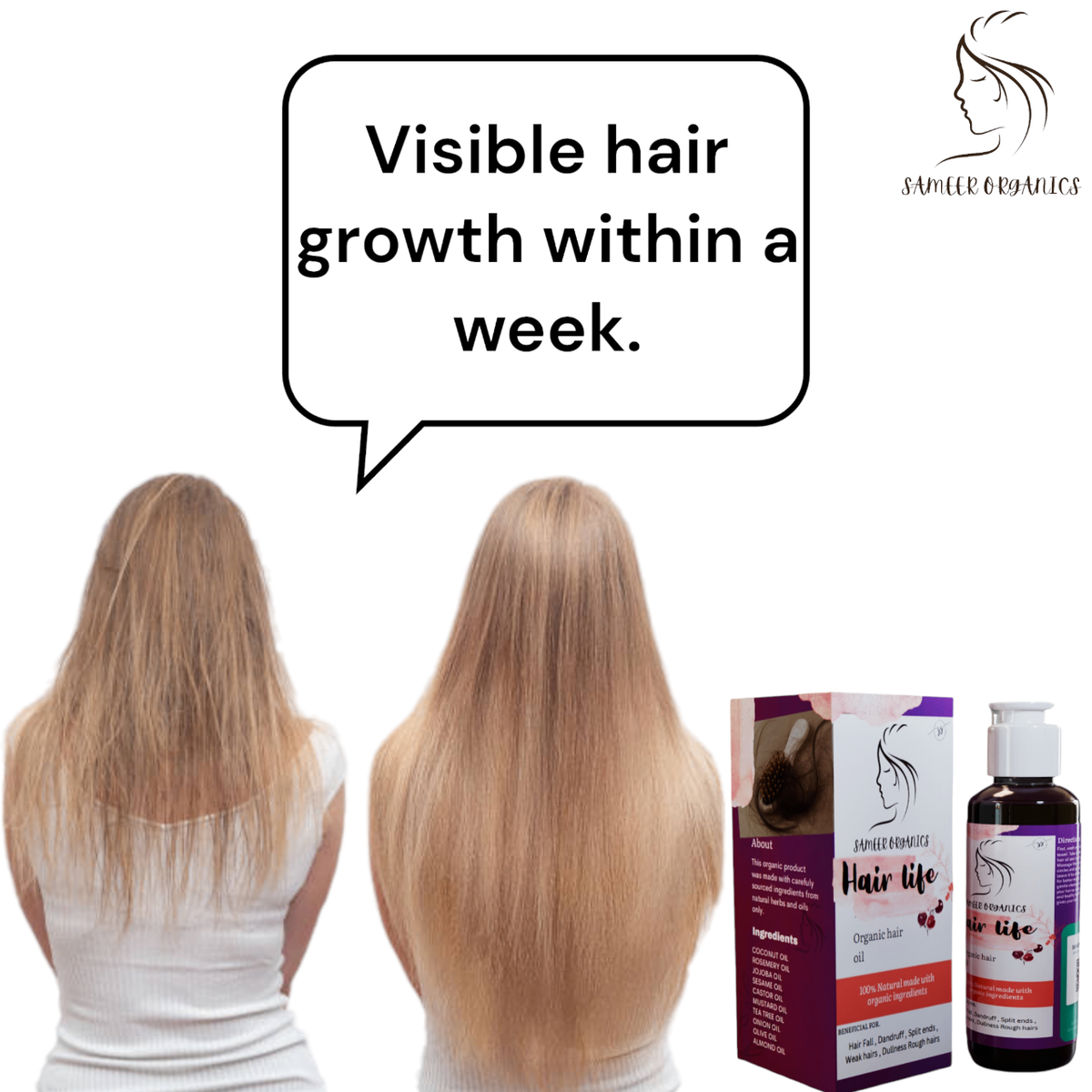 Sameer organic hair oil