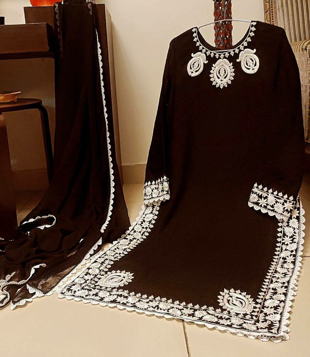 Black shirt embroidery