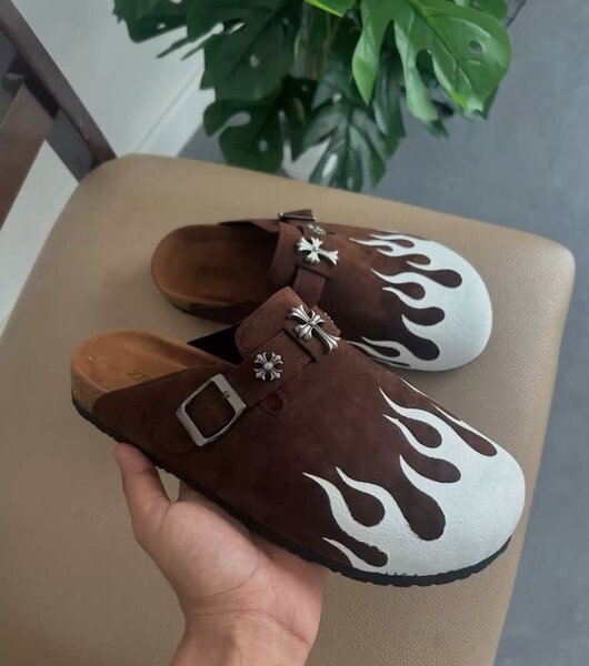 Sabots en cuir unisexes stylés