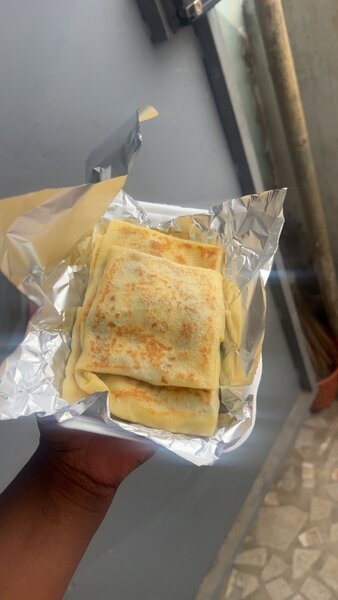 Crêpe viande hachée fromage