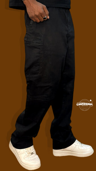 Cargo Pantalon Homme Noir