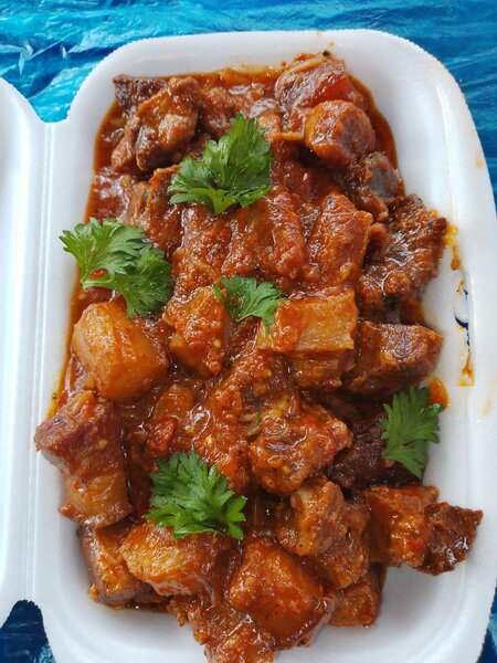 Porc Africain grillé revenir