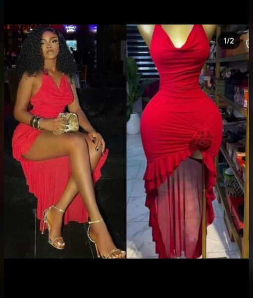 Robe rouge élégante soirée