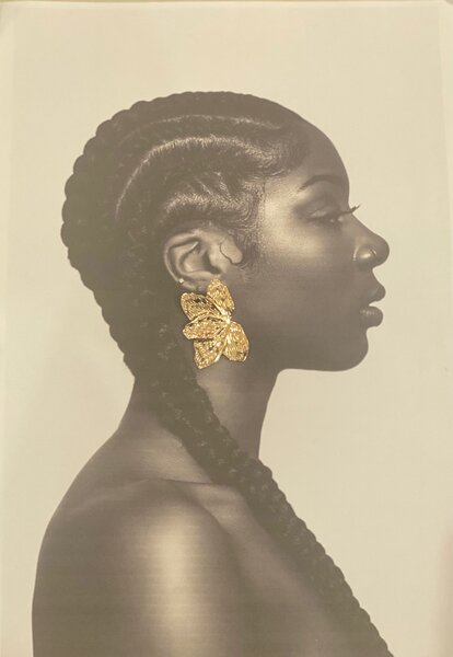 Boucles d'oreilles papillon dorées