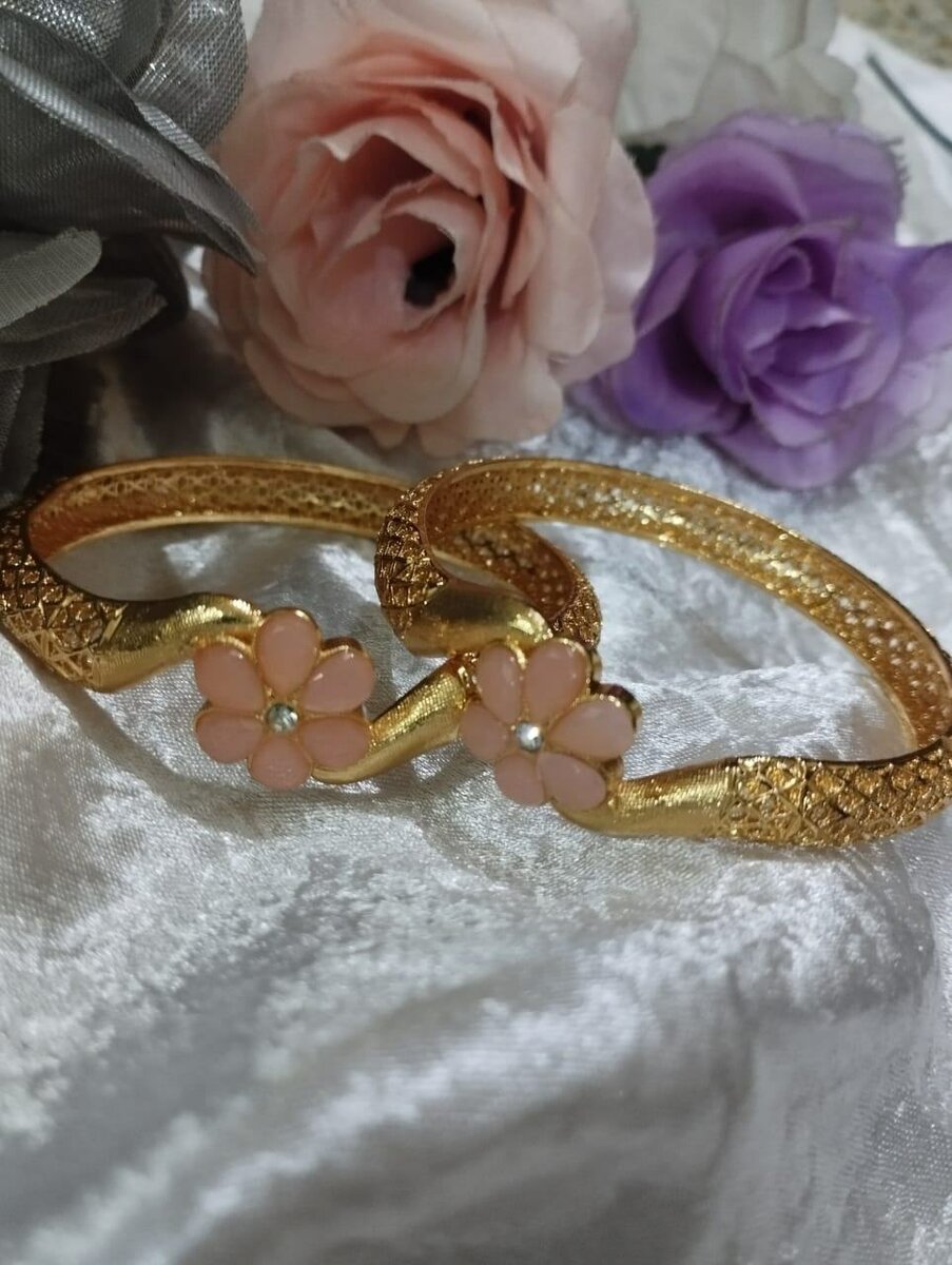 Gold Platted Kara Set For Women For Girls