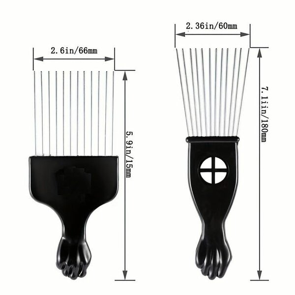 PEIGNE AFRO EN FER MOYEN