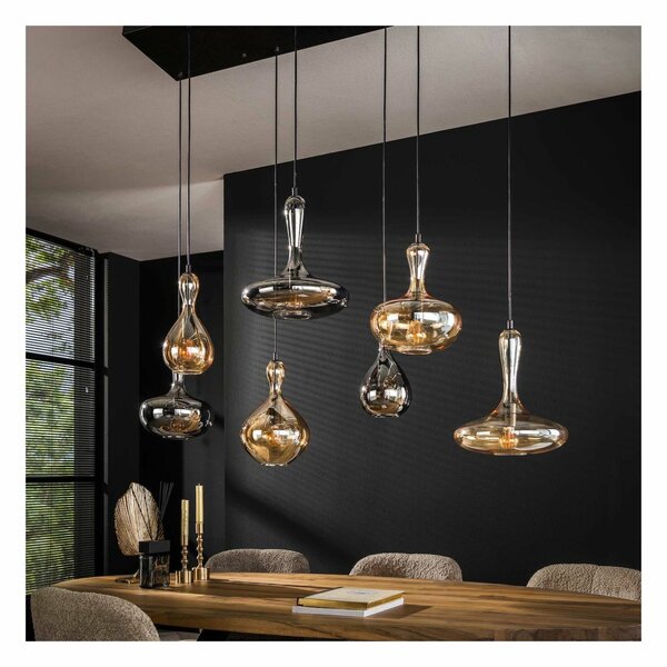 Lustre moderne à boules multip