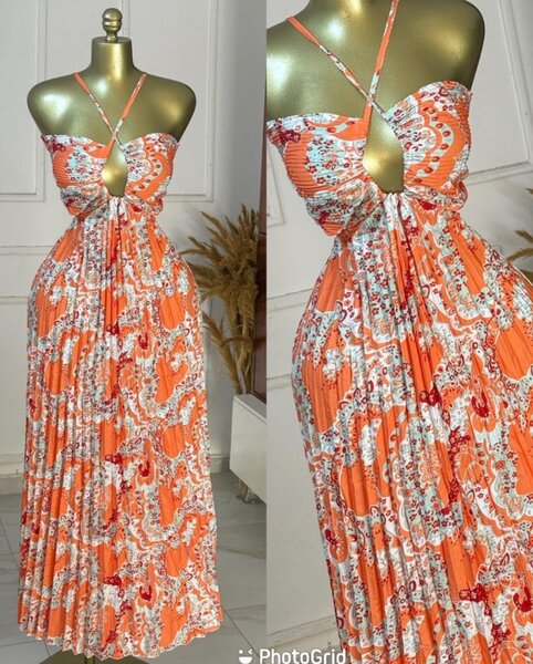 Robe d'été dos nu boho chic