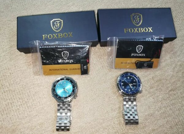 Waterproof foxbox watch