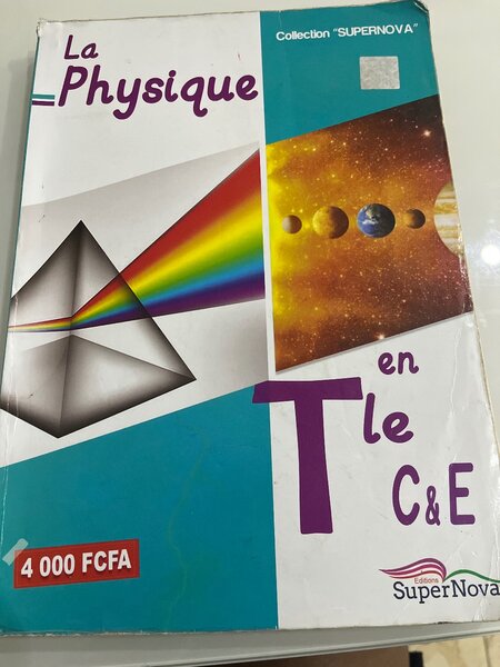 Livre Physique Terminale SuperNova