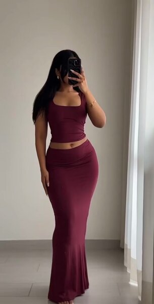 Ensemble jupe plaquer