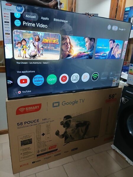 Téléviseur Google 58” Smart 4K
