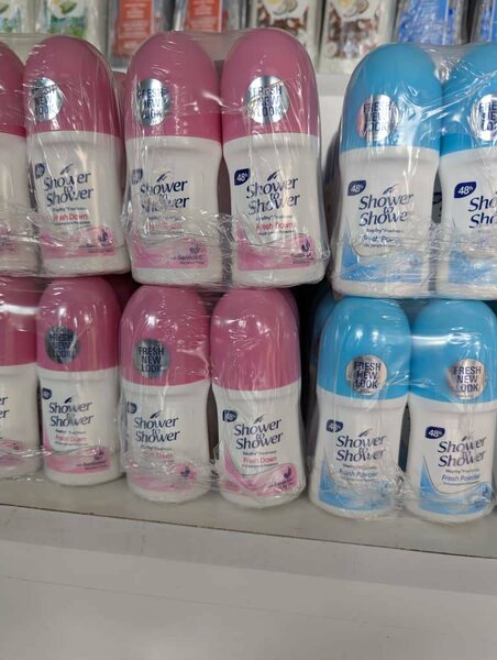 Shower to shower roll on