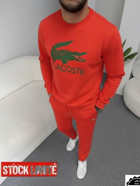 Ensemble de sport Lacoste rouge