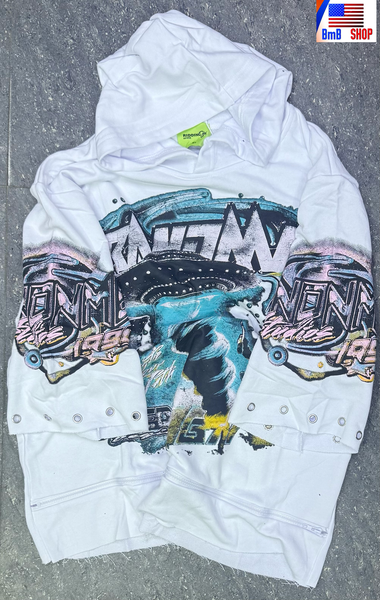 Sweat à capuche graffiti