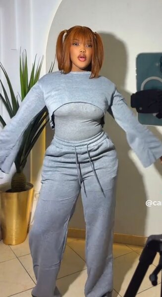 Ensemble de détente gris élégant