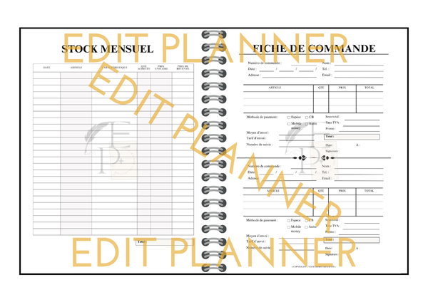 1 mois E-commerce planner