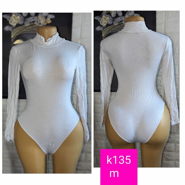 Beautiful, high-quality and comfortable women's bodysuit white