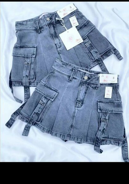 Jupe en jean cargo tendance