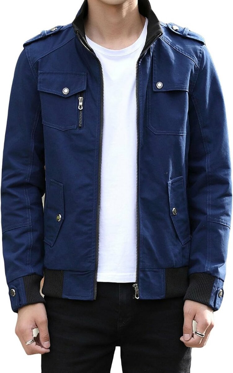 Veste Homme Bleu Élégante