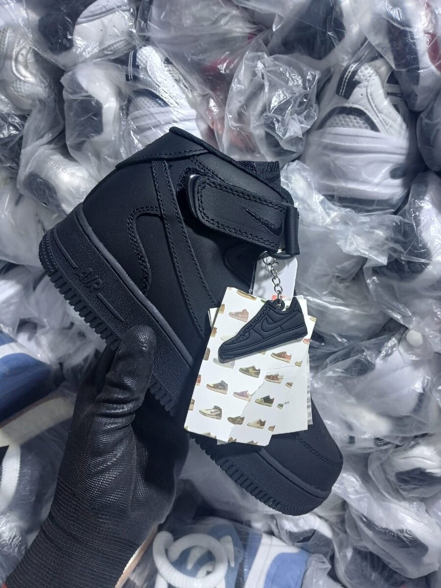 Baskets montantes en cuir