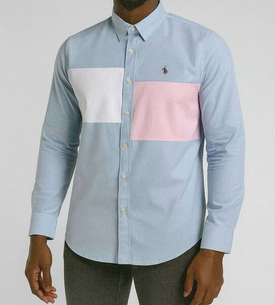 Chemise homme patchwork élégante