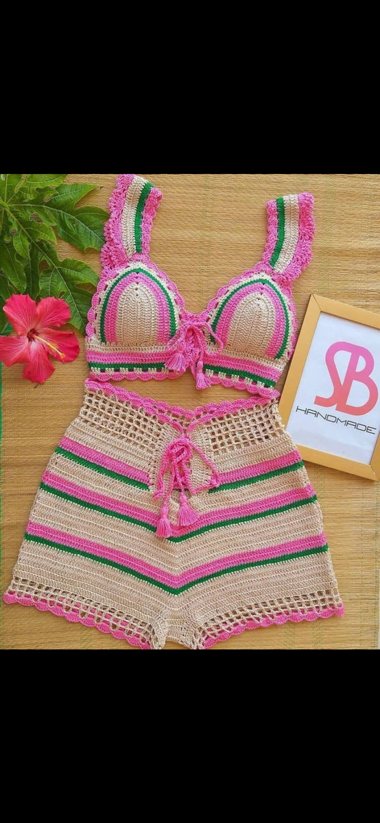 Ensemble Bikini Crochet Femme