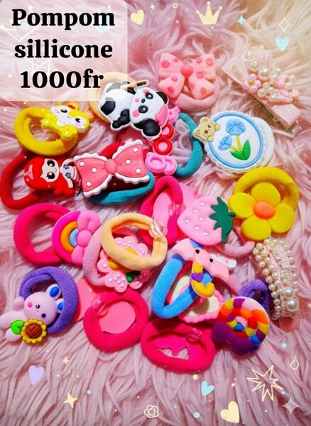 Barettes enfant sillicone