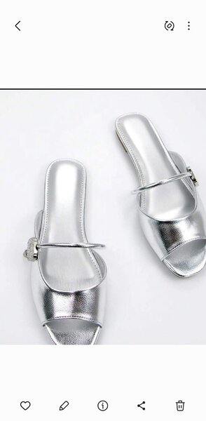 Sandales argentées élégantes