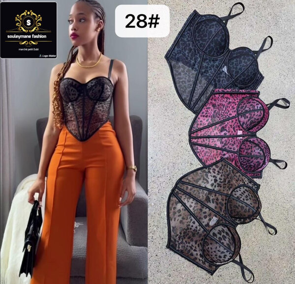 Top bustier tendance femme