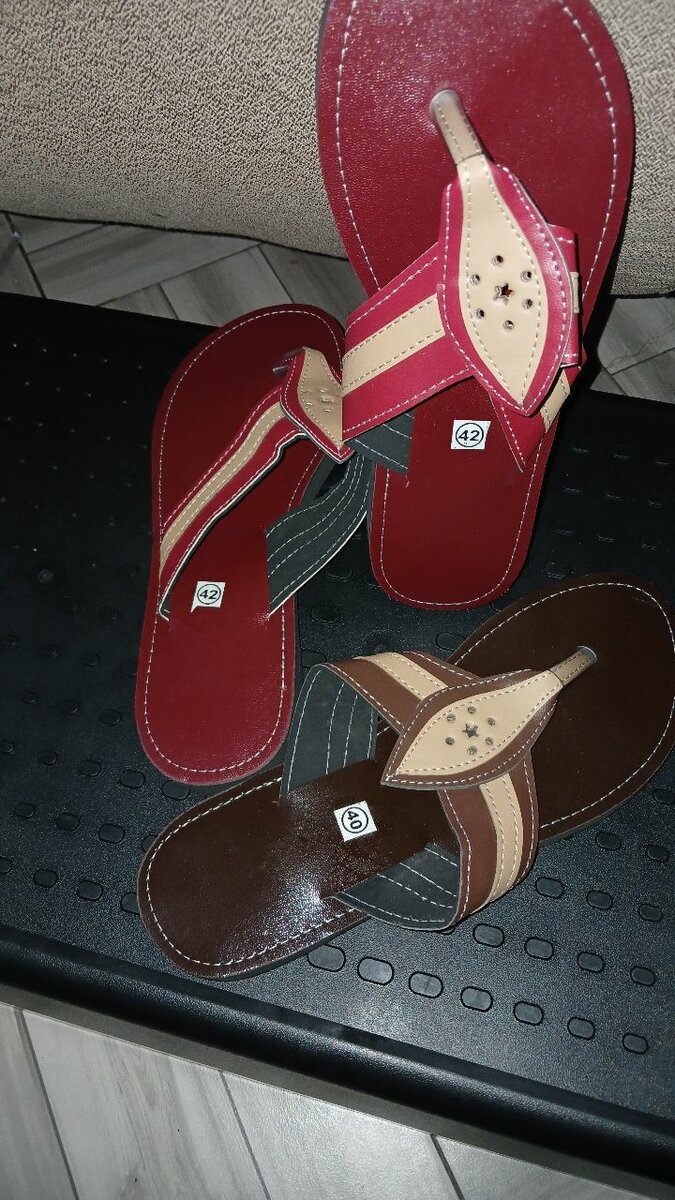 Sandales en cuir confortables