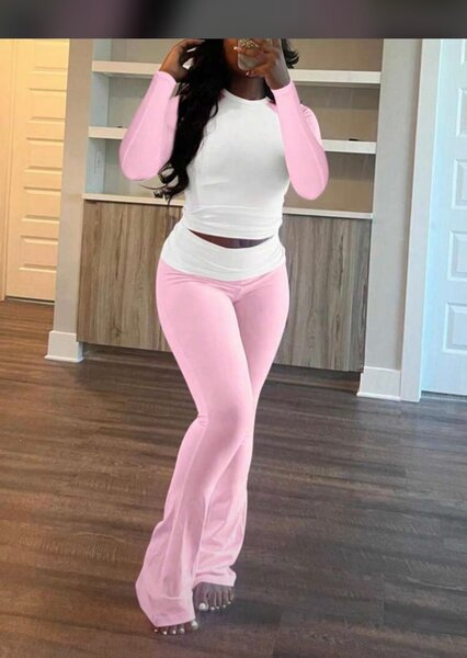 Tenue décontractée femme rose