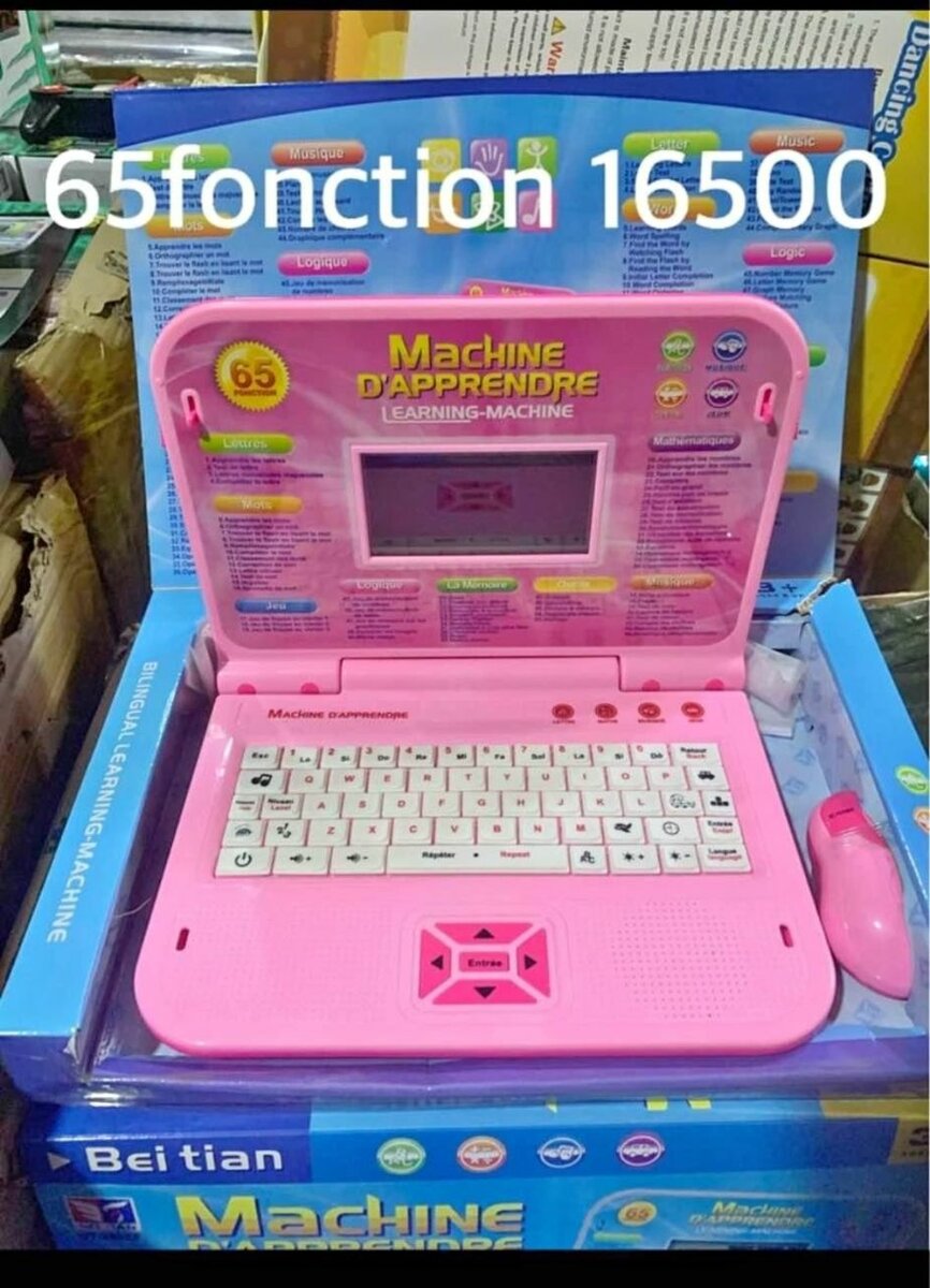 Ordinateur éducatif enfant rose