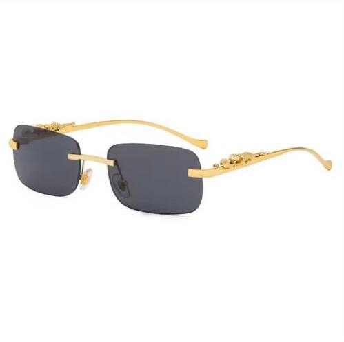 Lunettes de soleil luxe dorées
