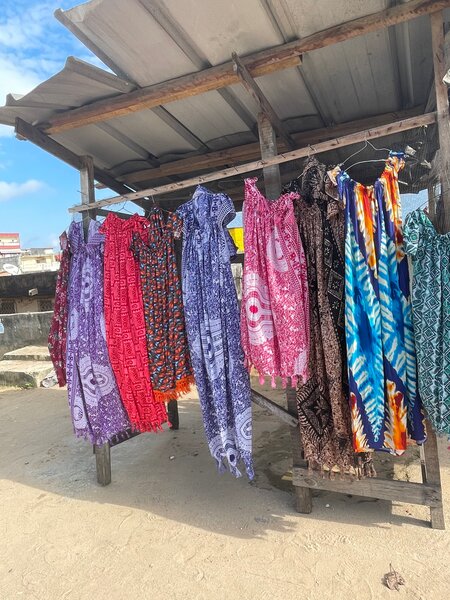 Robes d'été colorées en coton