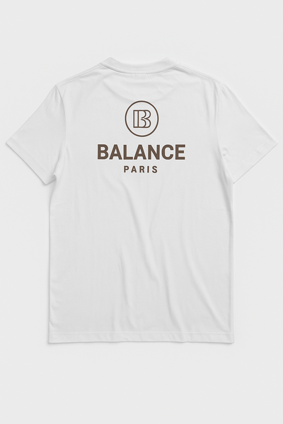 T-shirt blanc Balance Paris