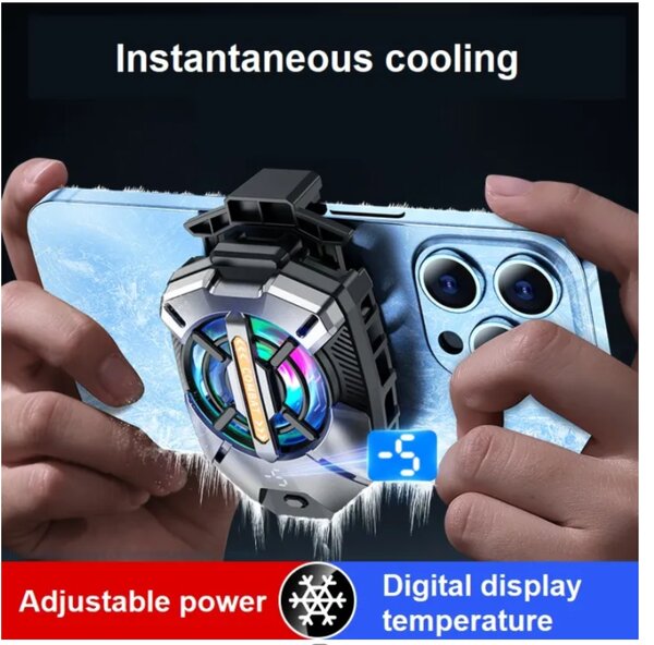 Portable Mobile Phone Radiator Phone Cooling Fan Case X20 For PUGB Phone Cooler Phone Cooling Fan Case Mobile Phone Cooler