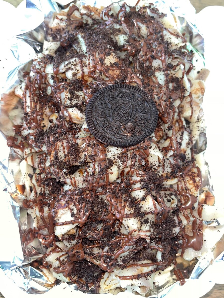 Crêpe fettuccines au chocolat