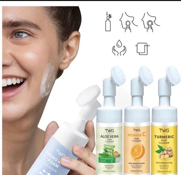 Mousse lavante pour visage