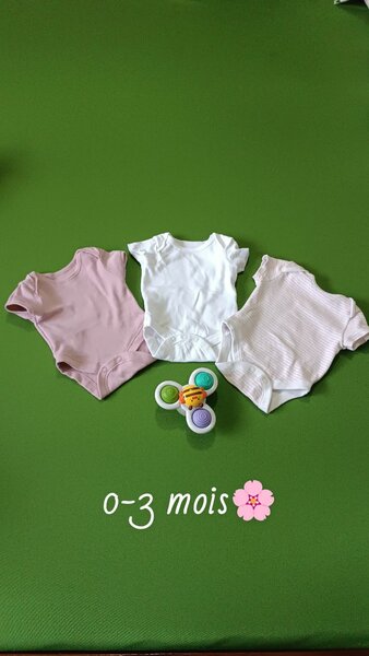 Body bébé en coton 0-3 mois
