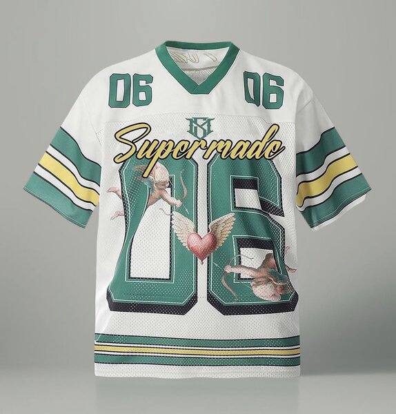Vintage Graphic Football Jersey