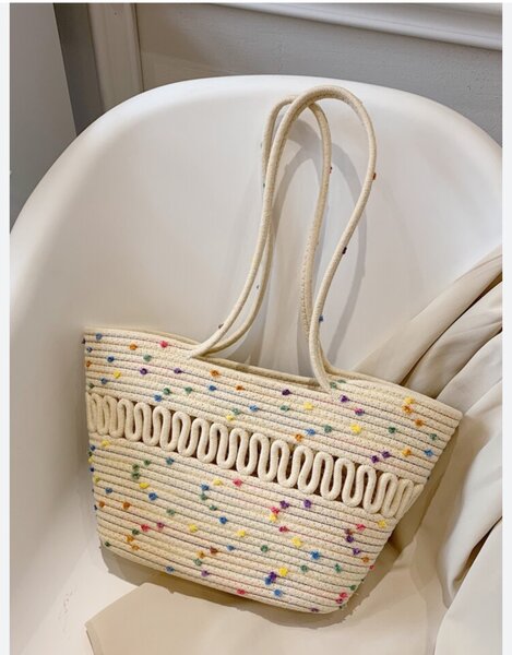 Sac cabas en corde tressée