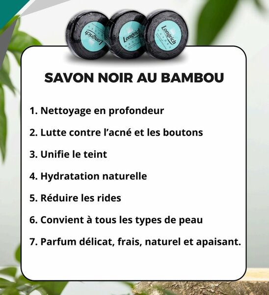 Savon Noir au Bambou