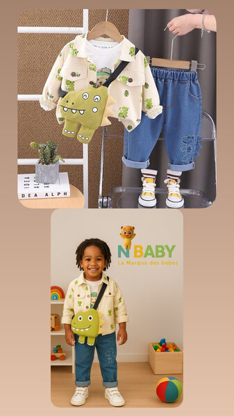 Ensemble Enfant Dragon Vert