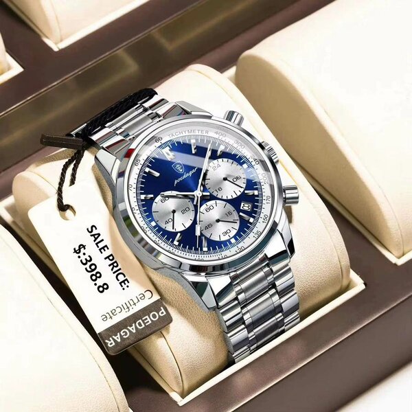 Montre Chronographe en Acier