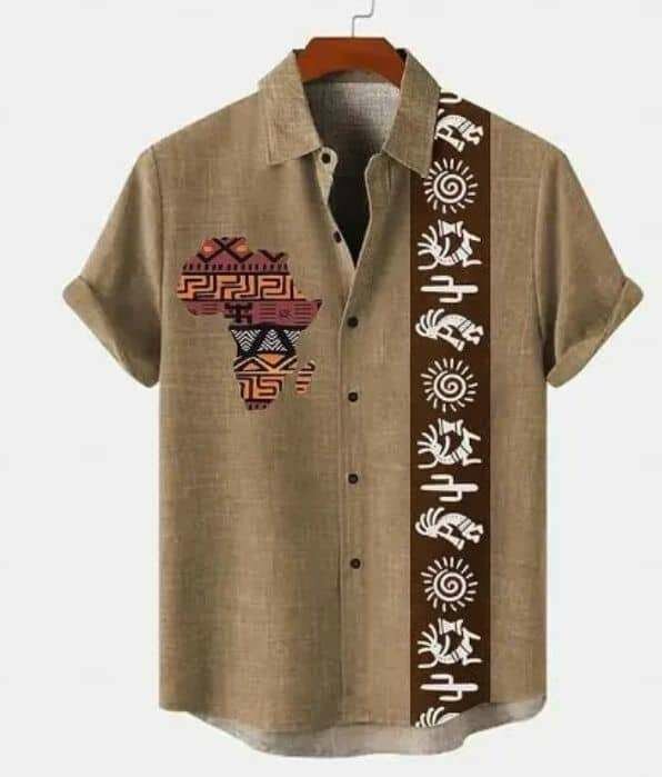 Chemise à motifs ethniques