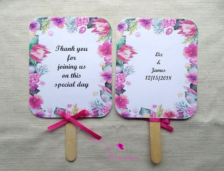 Éventails personnalisés floraux