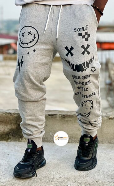 Jogging streetwear homme imprimé