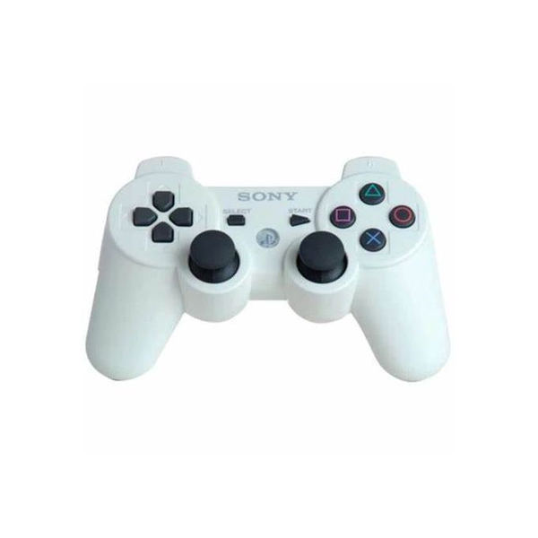 MANETTE DE JEUX PS3 SANS FIL- Blanc + le câble