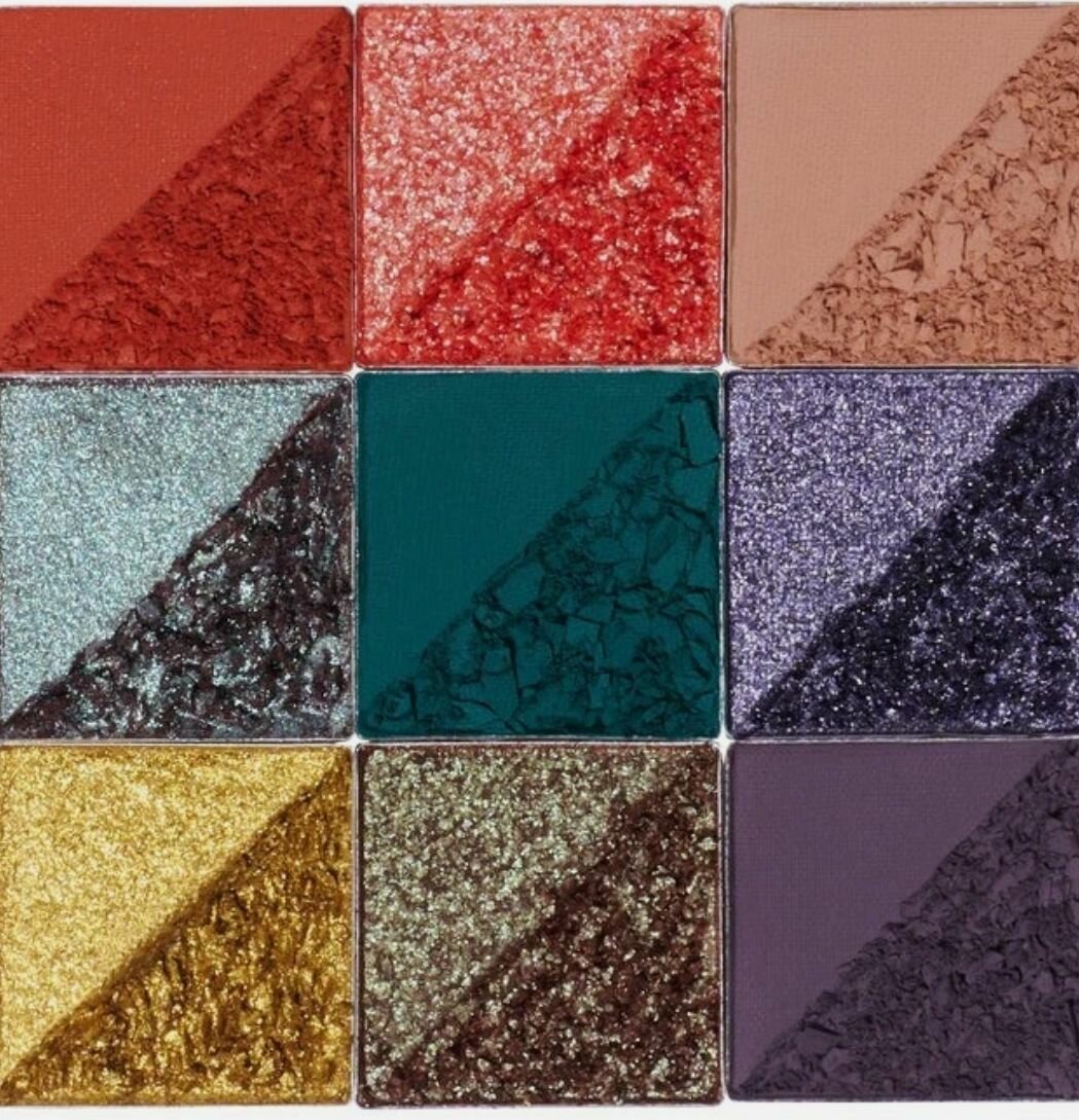 Palette de fards à paupières vibrants